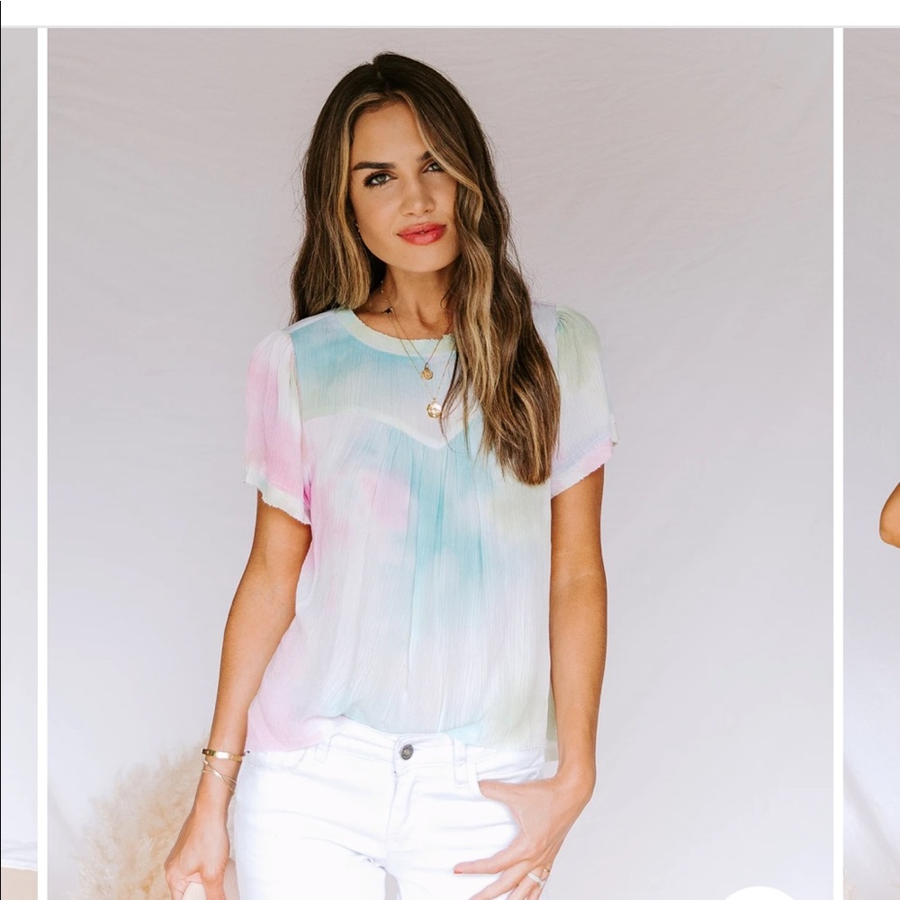NWT Vici Tie Dye Blouse Top